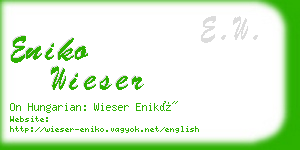 eniko wieser business card